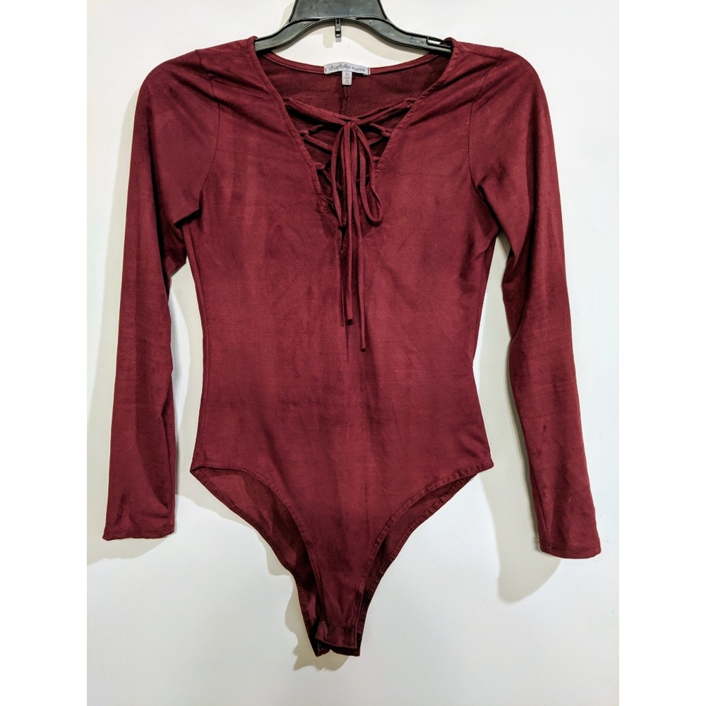 Faux Suede Bodysuit